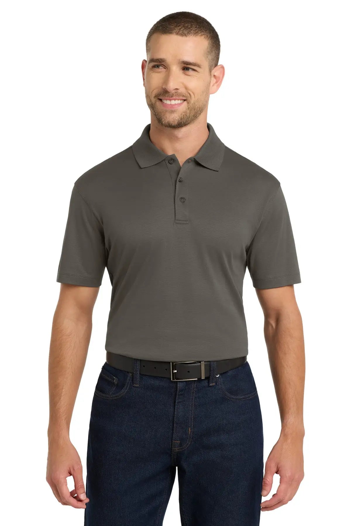 Port Authority K573 Rapid Dry Mesh Polo - Gray Smoke