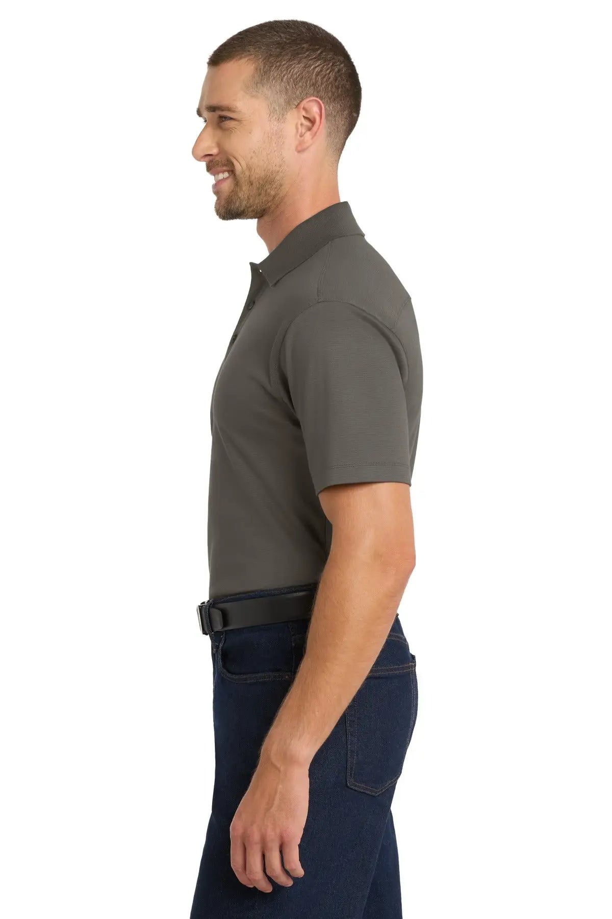 Port Authority K573 Rapid Dry Mesh Polo - Gray Smoke