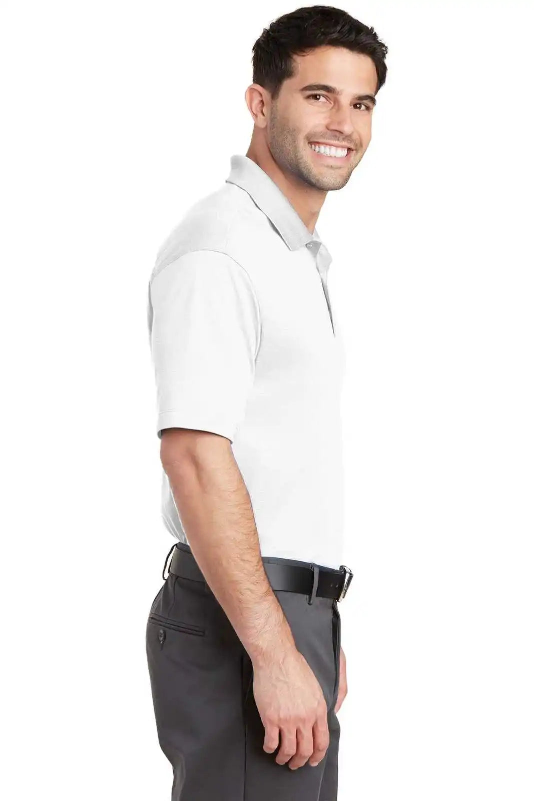Port Authority K573 Rapid Dry Mesh Polo - White
