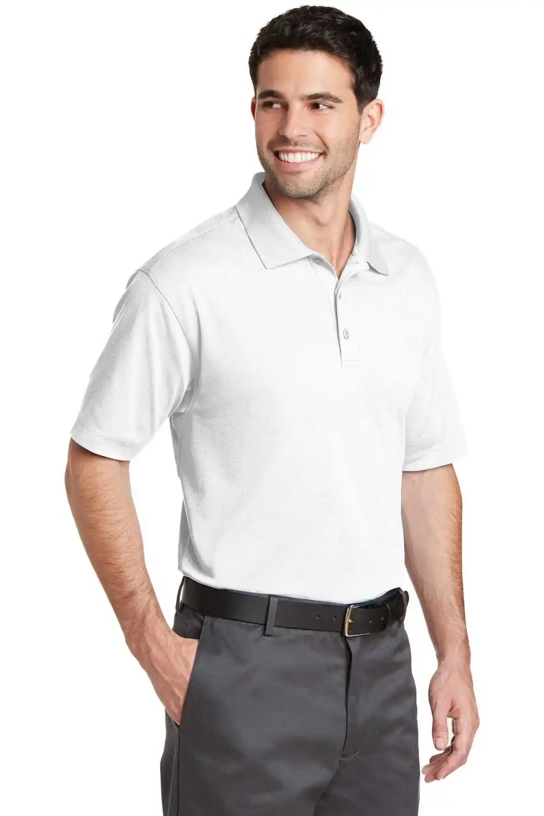 Port Authority K573 Rapid Dry Mesh Polo - White