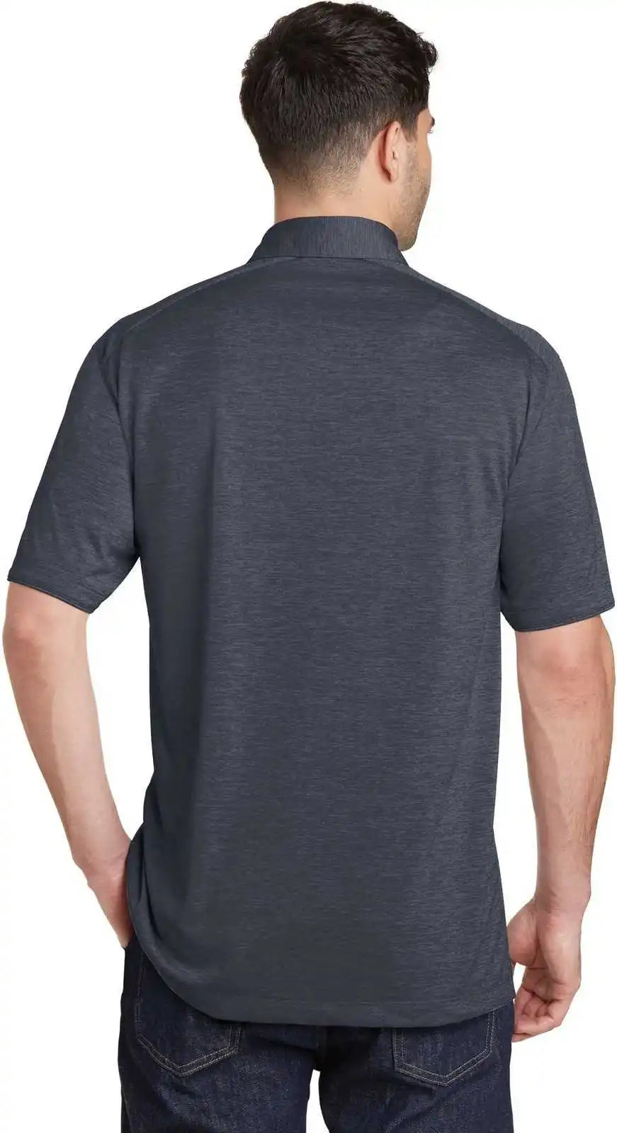 Port Authority K574 Digi Heather Performance Polo - Dark Gray
