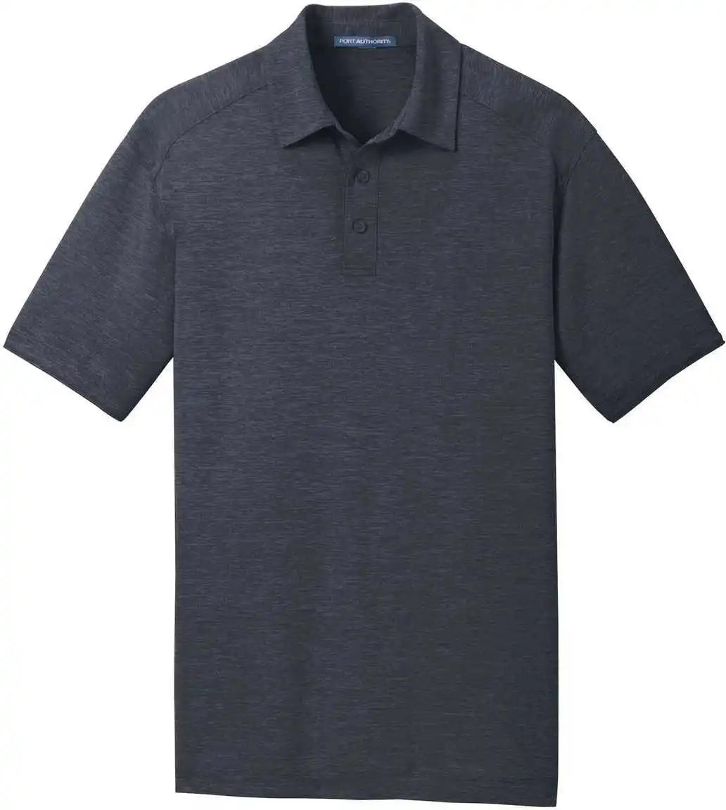 Port Authority K574 Digi Heather Performance Polo Dark Gray