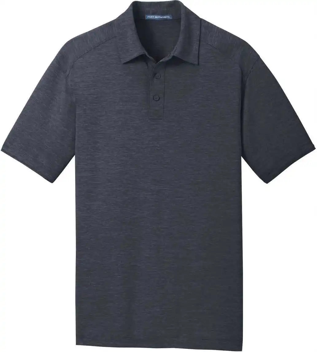 Port Authority K574 Digi Heather Performance Polo - Dark Grey