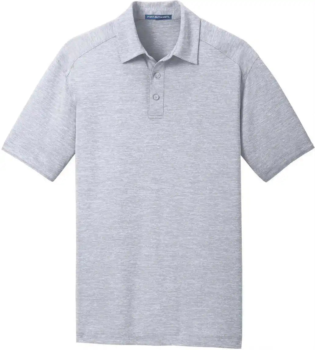Port Authority K574 Digi Heather Performance Polo - Light Gray