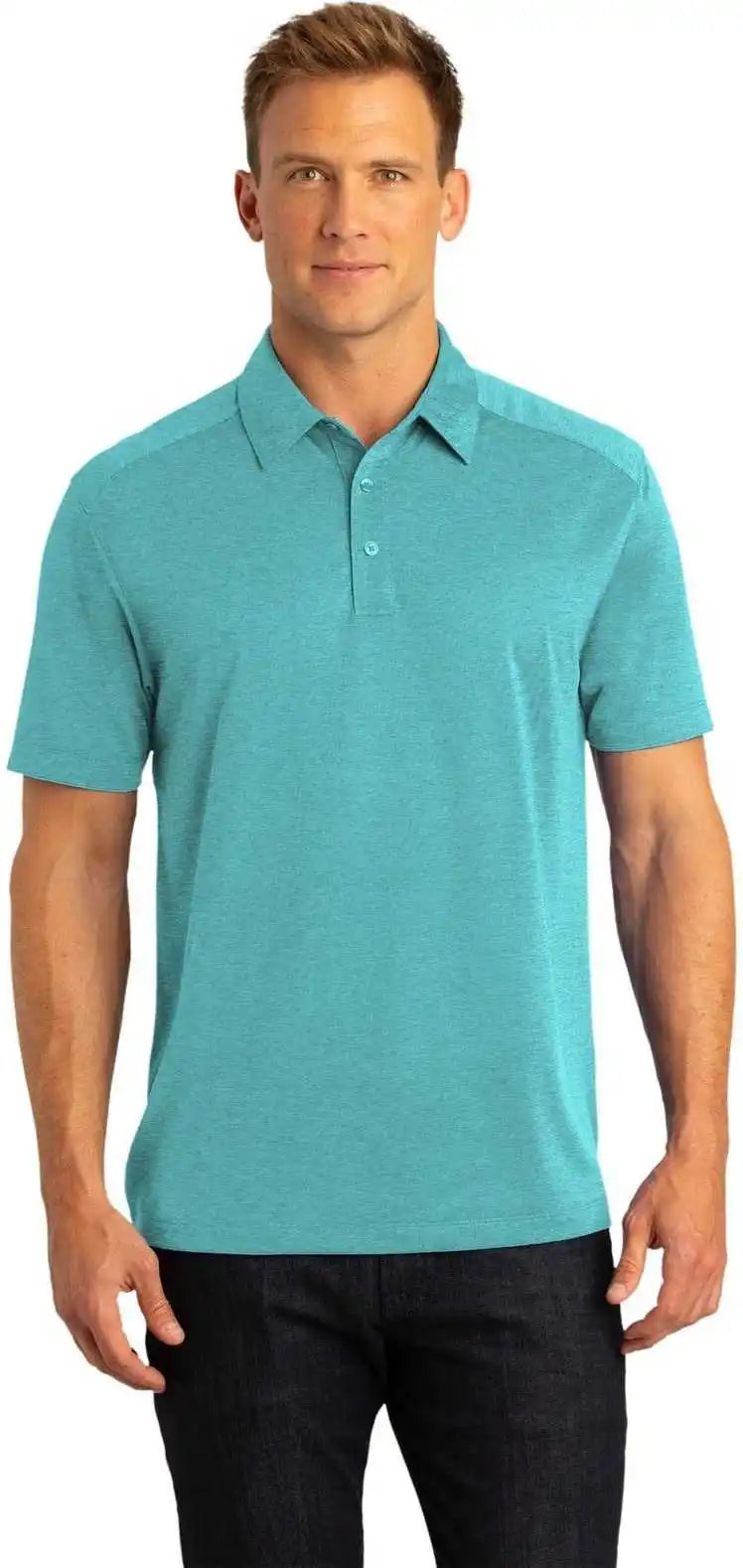 Port Authority K574 Digi Heather Performance Polo - Maui Blue