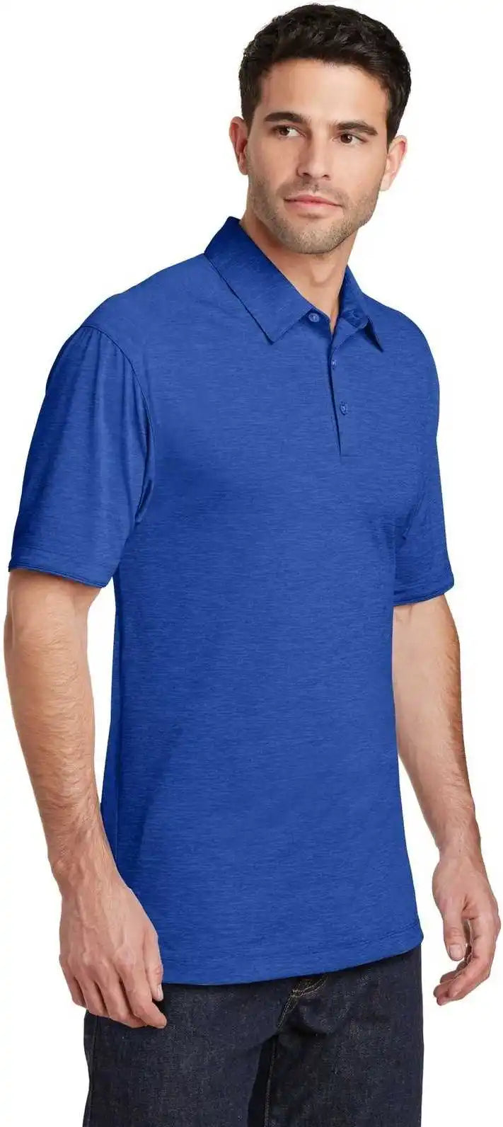Port Authority K574 Digi Heather Performance Polo True Royal