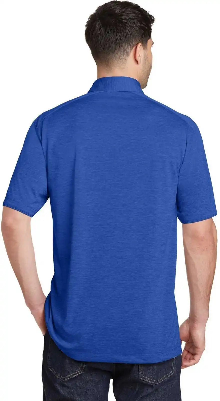 Port Authority K574 Digi Heather Performance Polo True Royal