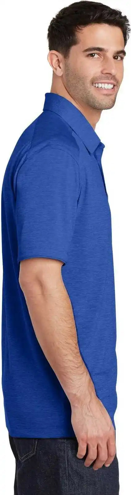 Port Authority K574 Digi Heather Performance Polo True Royal