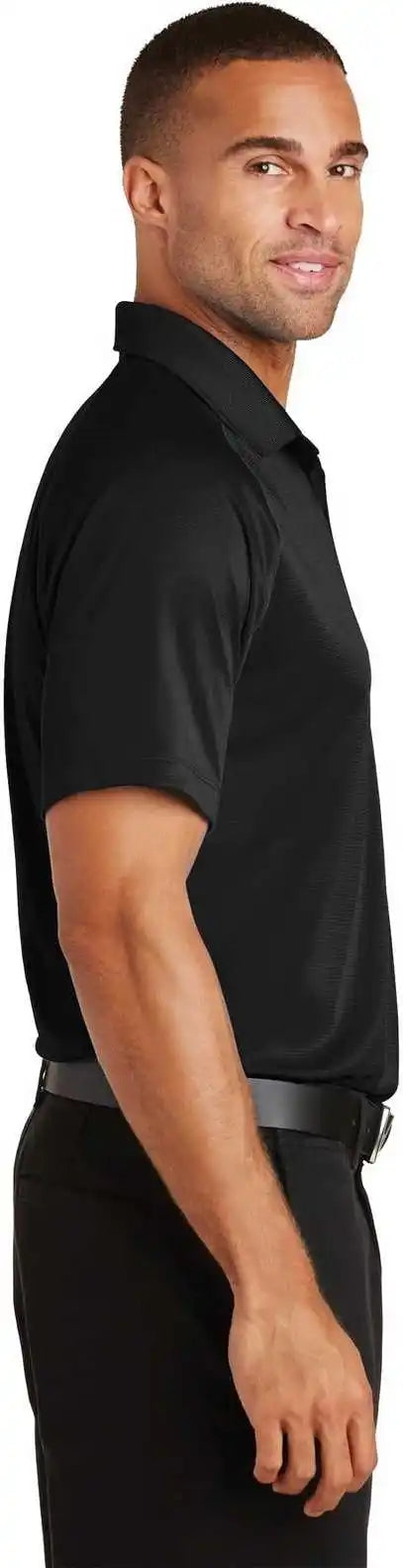 Port Authority K575 Crossover Raglan Polo Black