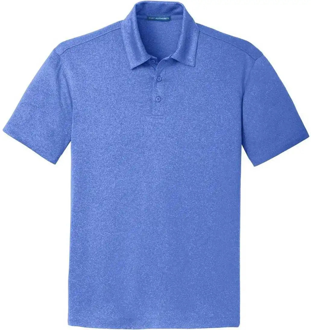 Port Authority K576 Trace Heather Polo True Royal