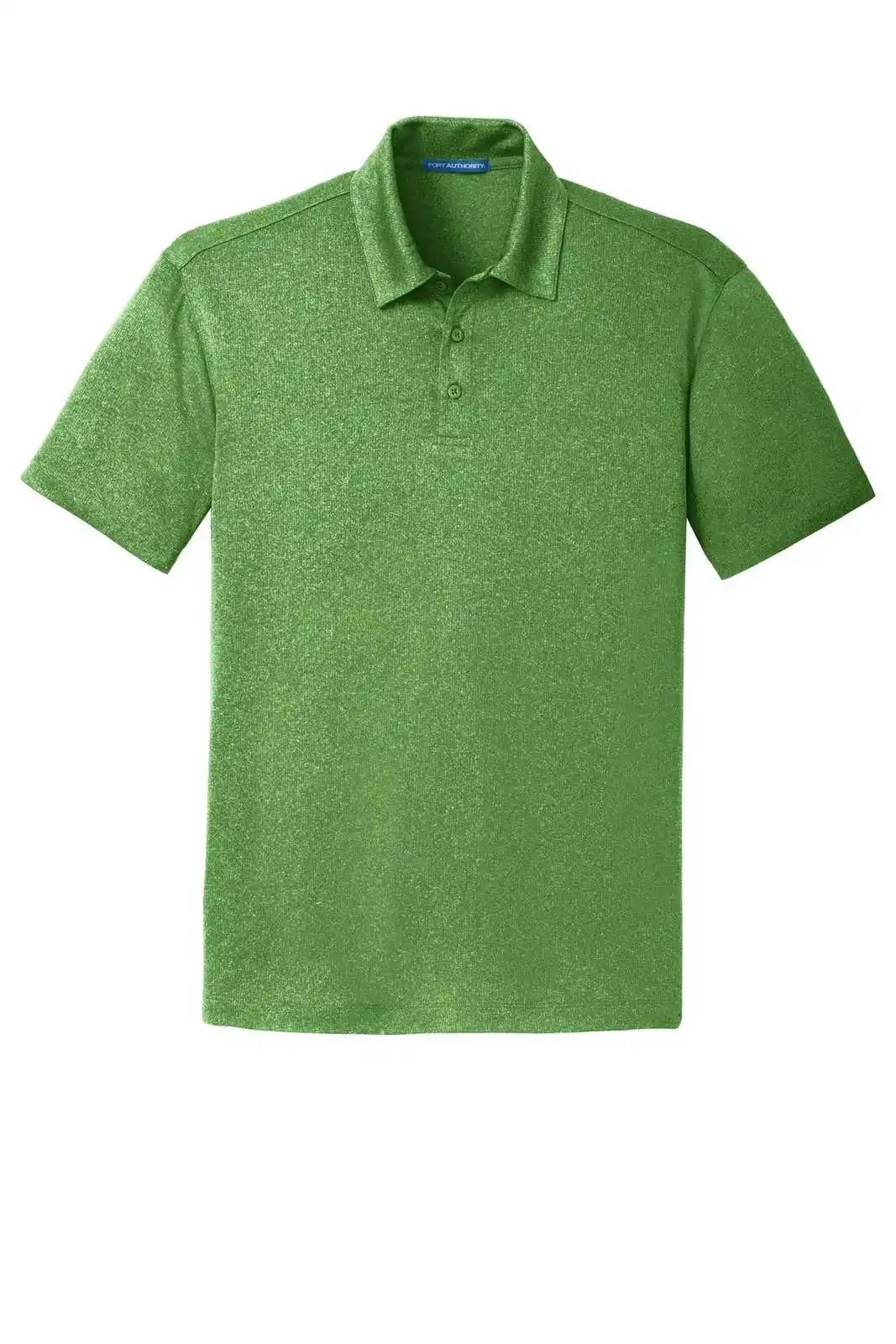 Port Authority K576 Trace Heather Polo - Vine Green