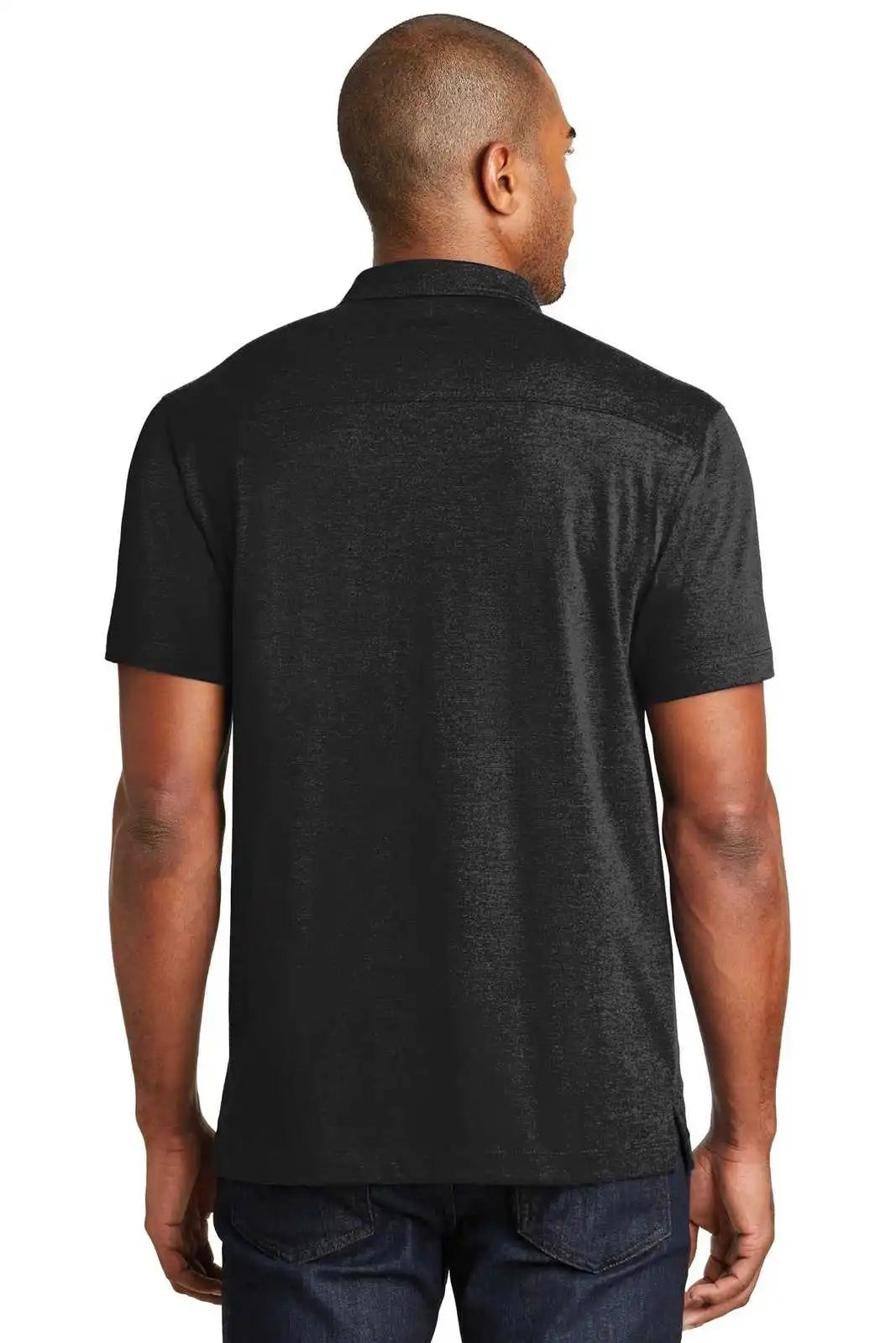Port Authority K577 Meridian Cotton Blend Polo - Black