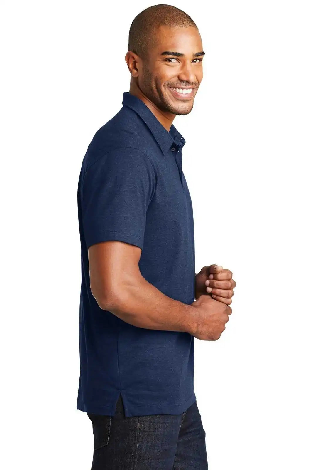 Port Authority K577 Meridian Cotton Blend Polo - Estate Blue