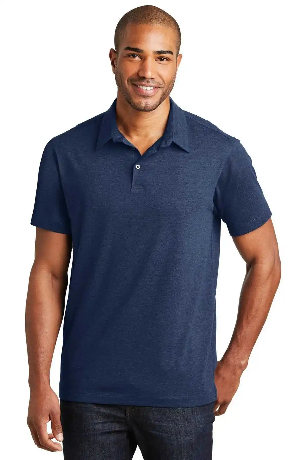 Port Authority K577 Meridian Cotton Blend Polo - Estate Blue