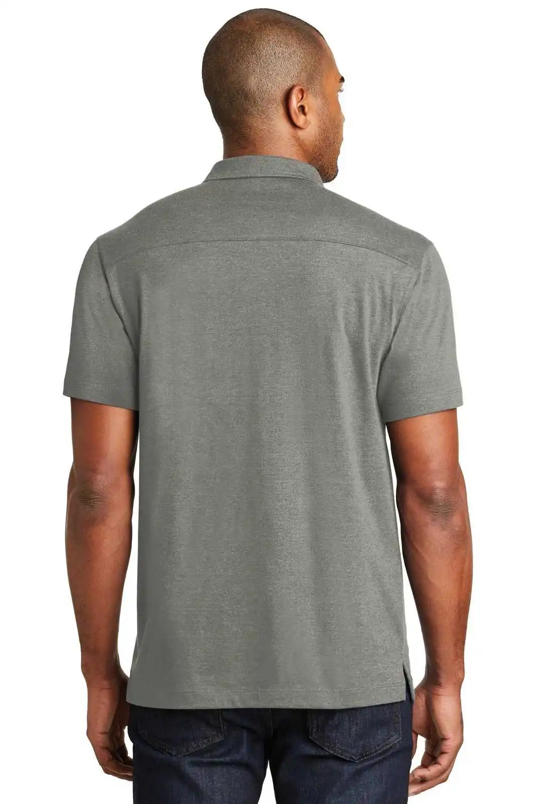 Port Authority K577 Meridian Cotton Blend Polo - Monument Gray