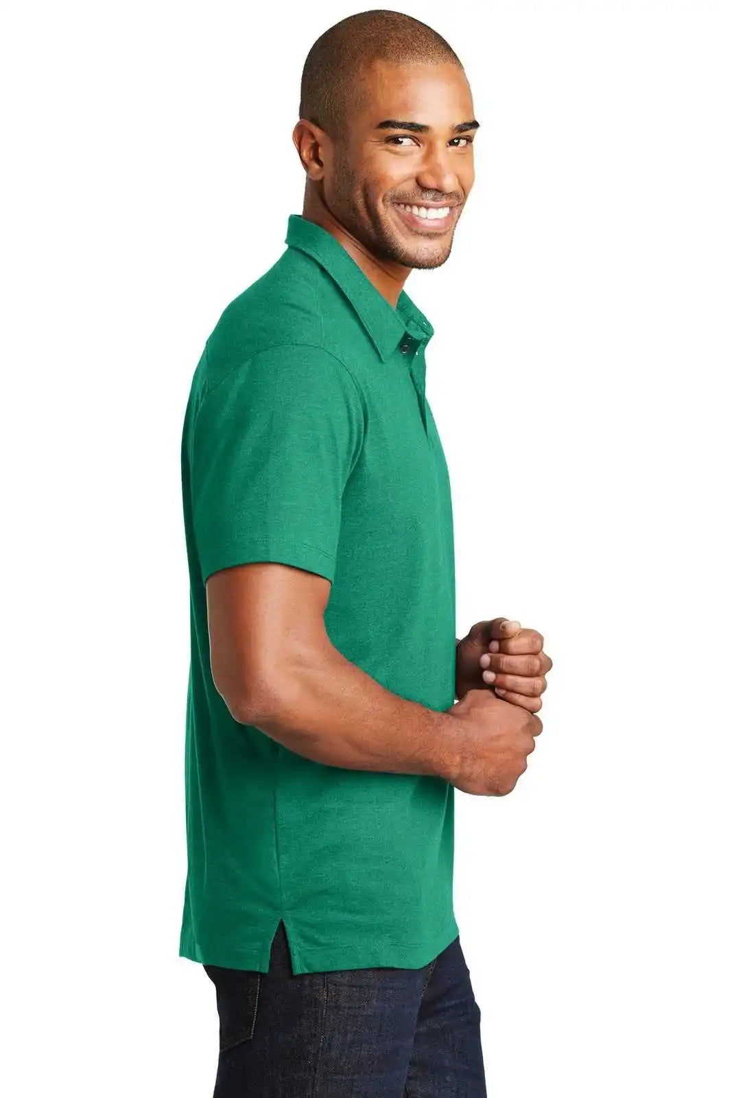 Port Authority K577 Meridian Cotton Blend Polo - Verdant Green