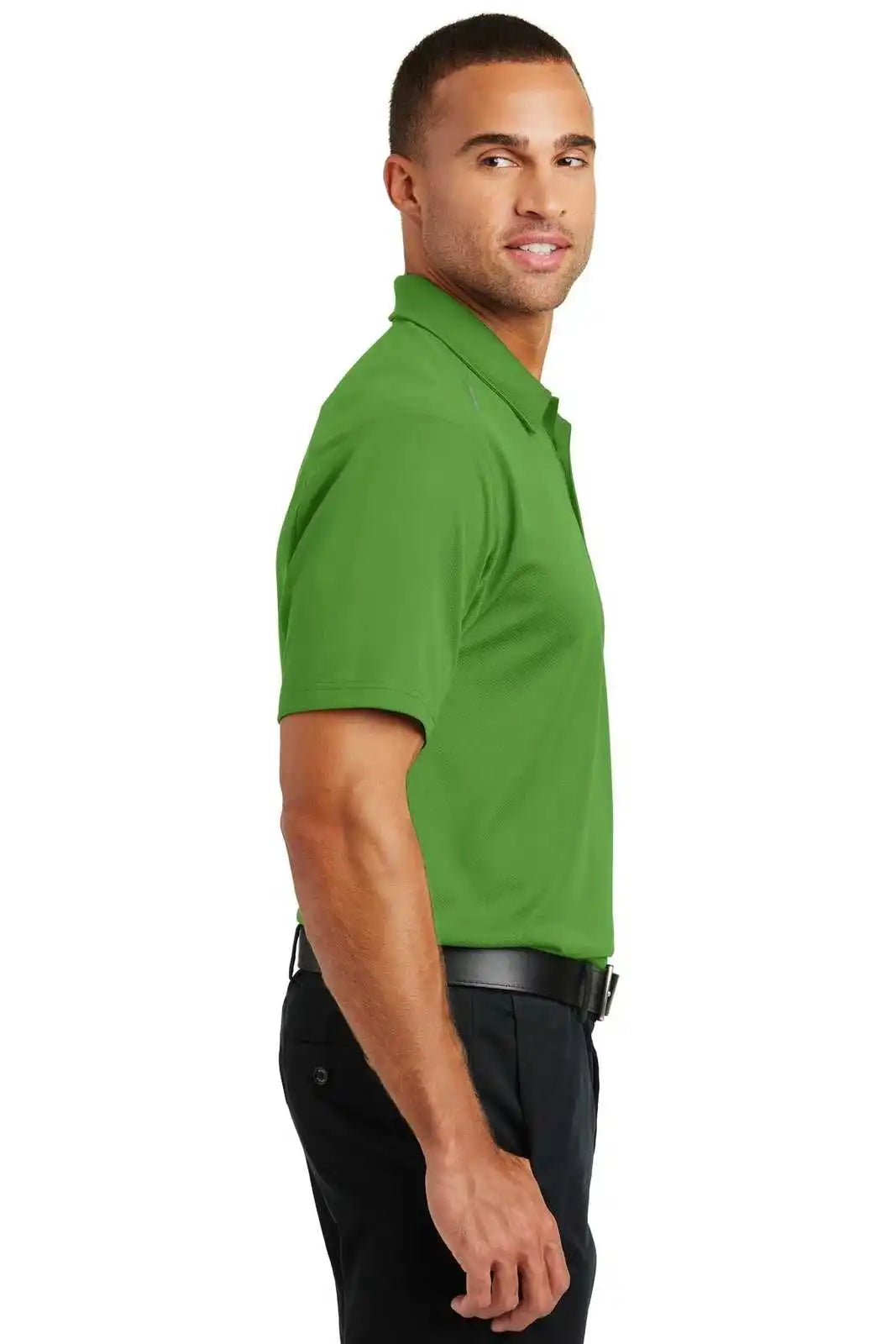 Port Authority K580 Pinpoint Mesh Polo - Treetop Green