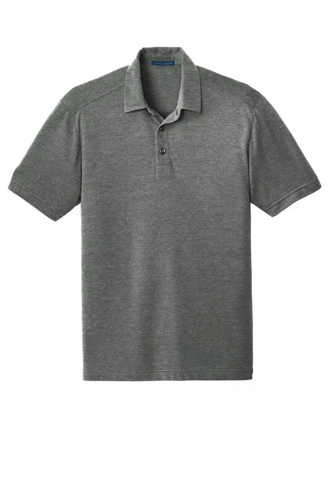Port Authority K581 Coastal Cotton Blend Polo - Deep Black White