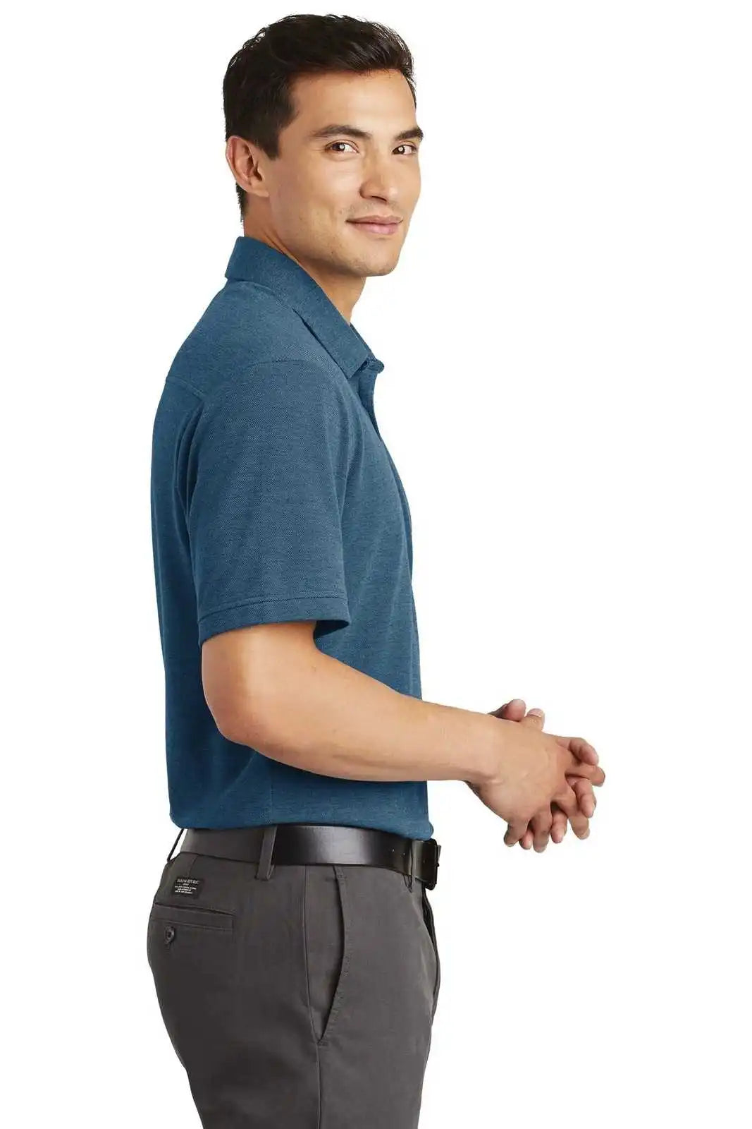 Port Authority K581 Coastal Cotton Blend Polo - River Blue Navy Carolina