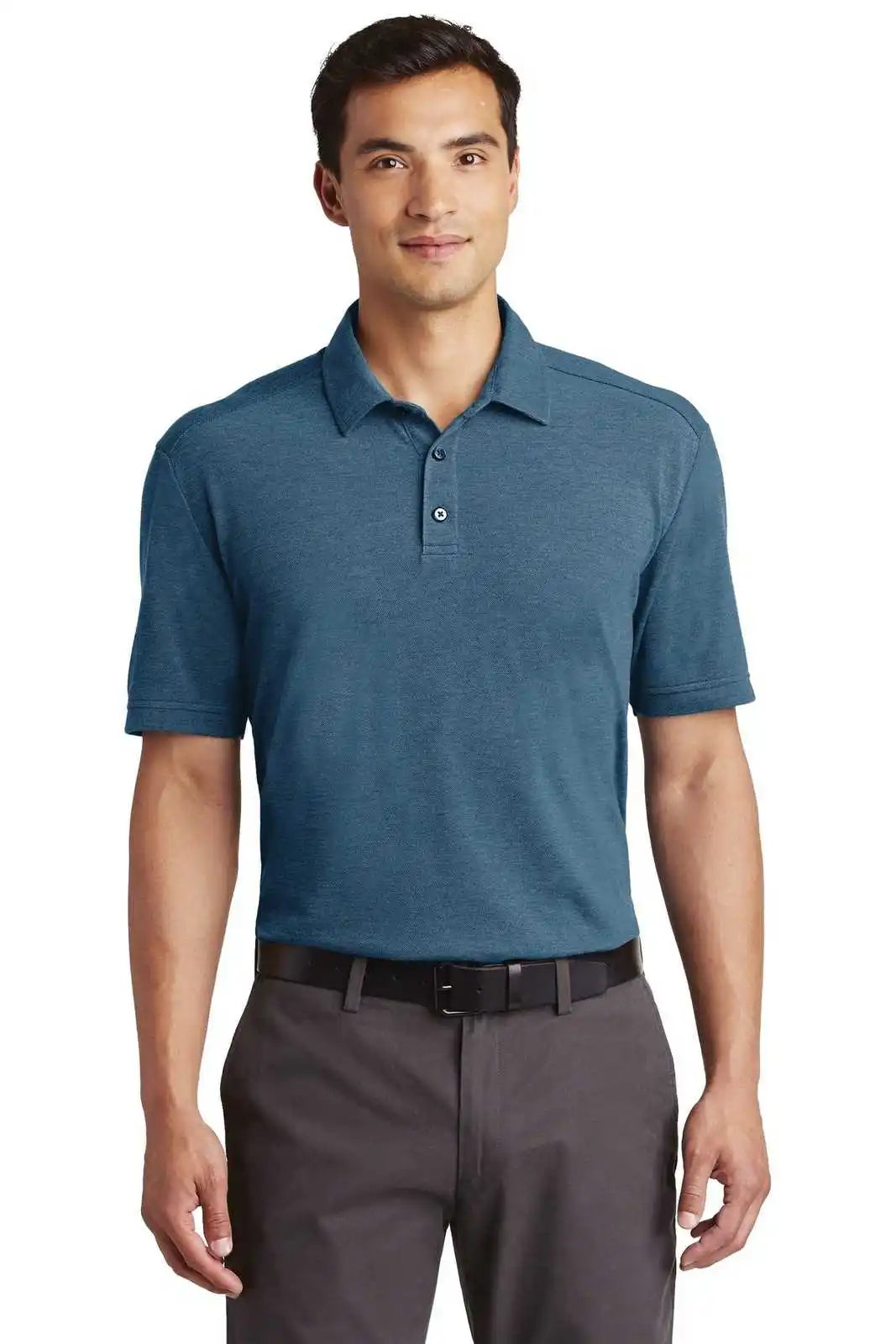 Port Authority K581 Coastal Cotton Blend Polo - River Blue Navy Carolina