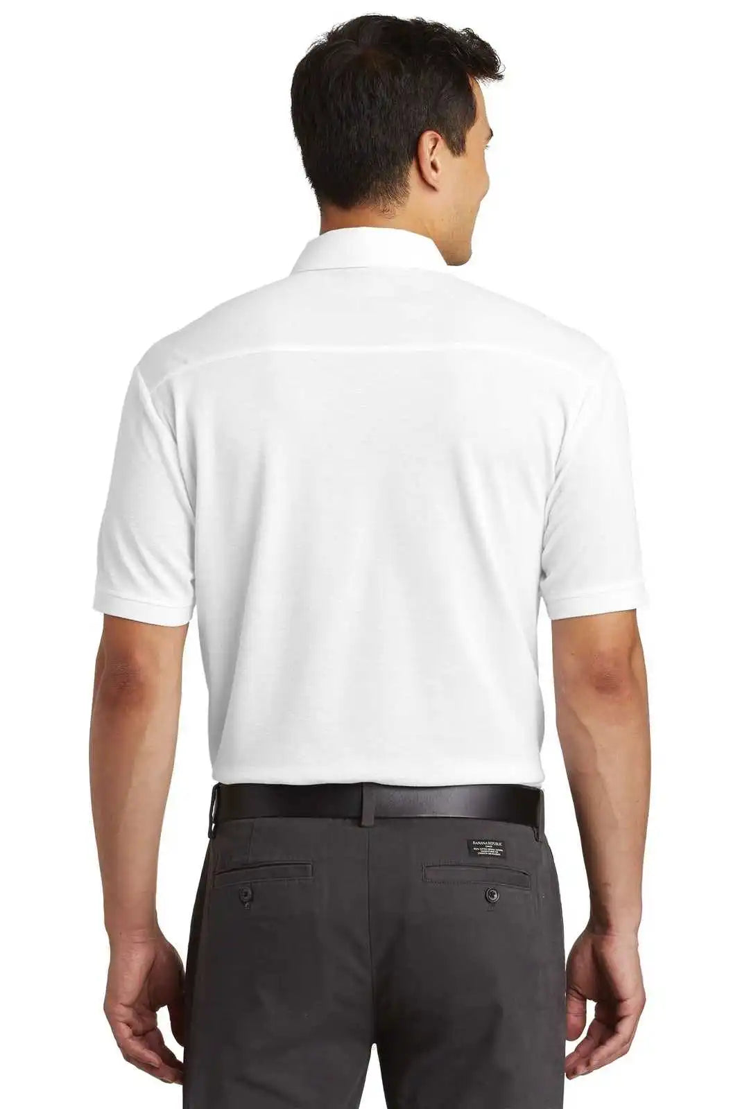 Port Authority K581 Coastal Cotton Blend Polo - White