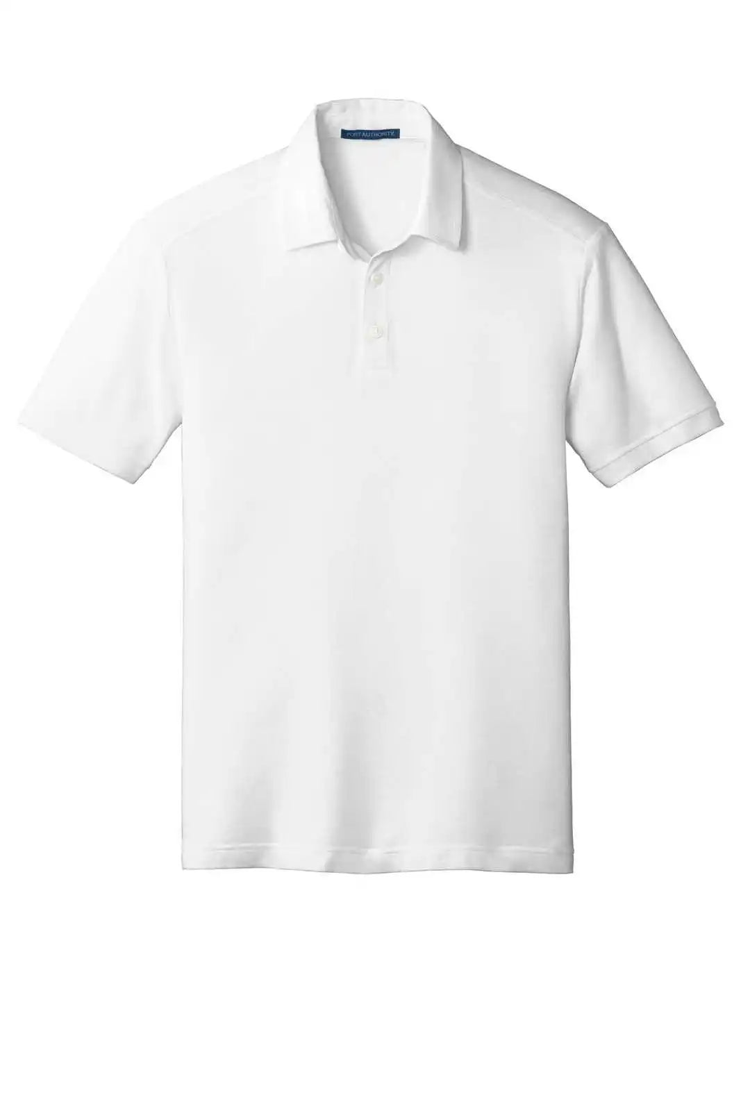 Port Authority K581 Coastal Cotton Blend Polo - White
