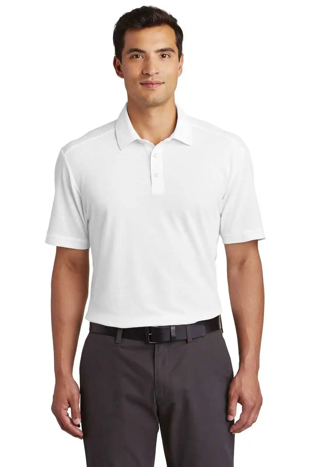 Port Authority K581 Coastal Cotton Blend Polo - White