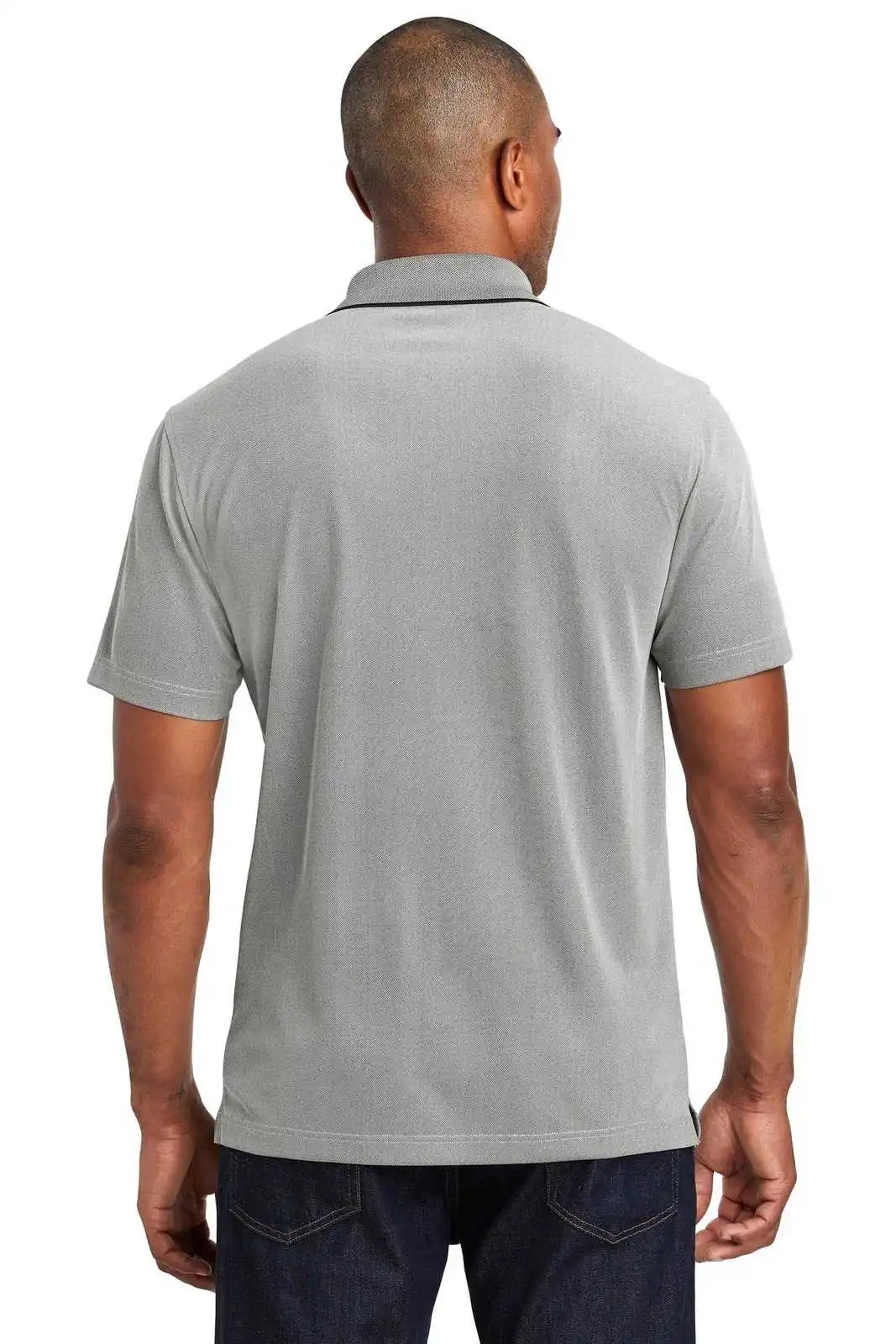 Port Authority K582 Poly Oxford Pique Polo - Black