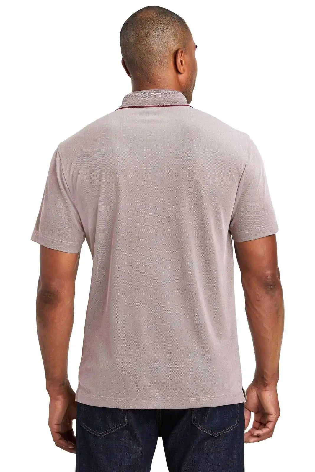Port Authority K582 Poly Oxford Pique Polo - Maroon