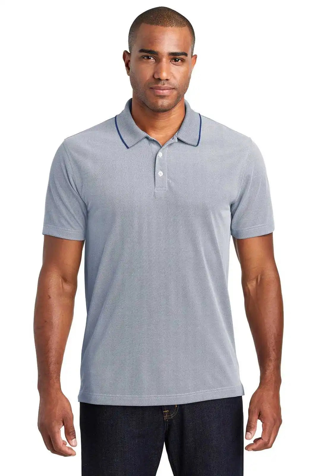Port Authority K582 Poly Oxford Pique Polo - True Navy