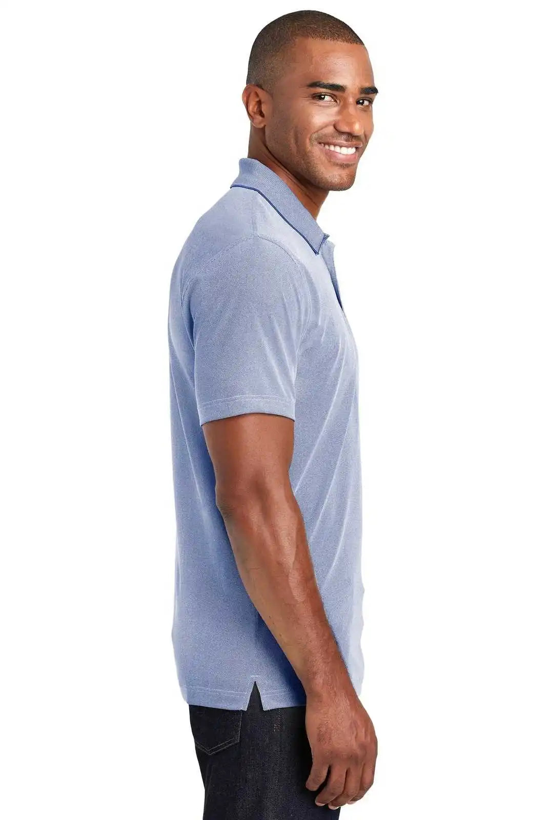 Port Authority K582 Poly Oxford Pique Polo - True Royal