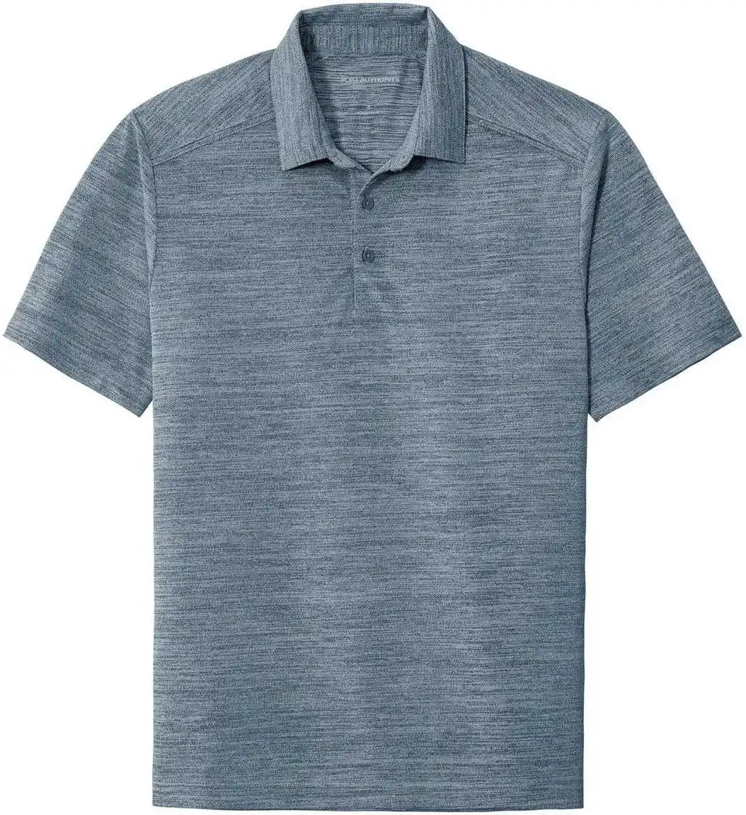 Port Authority K583 Stretch Heather Polo - Regatta Blue Gusty Gray