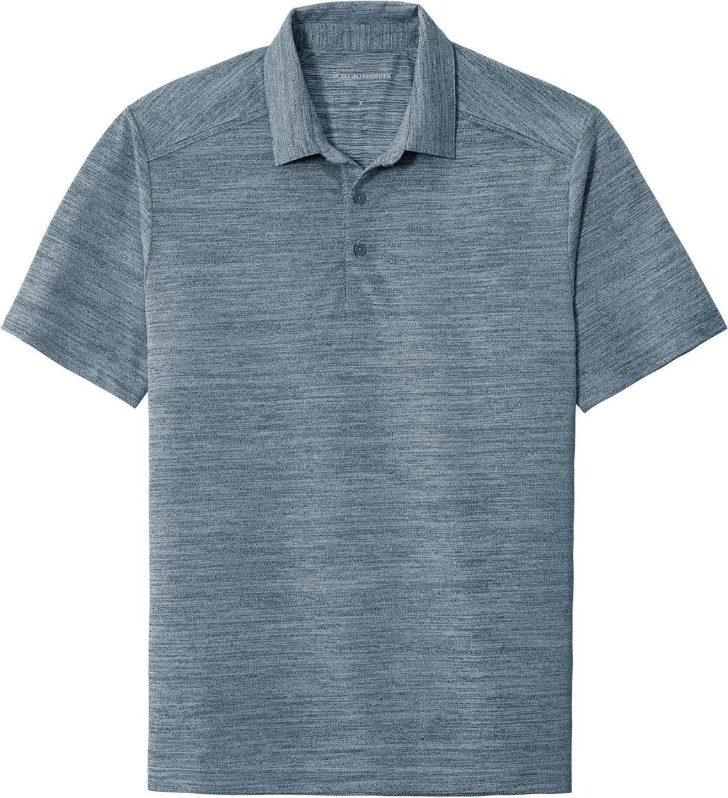 Port Authority K583 Stretch Heather Polo - Regatta Blue Gusty Gray