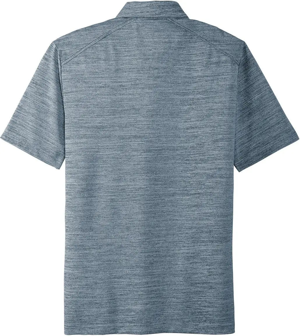 Port Authority K583 Stretch Heather Polo - Regatta Blue Gusty Gray - Blue/ / Adult Xs