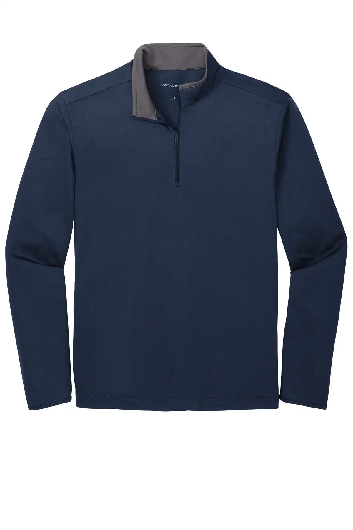 Port Authority K584 Silk Touch Performance 1/4-zip - Navy Steel Gray