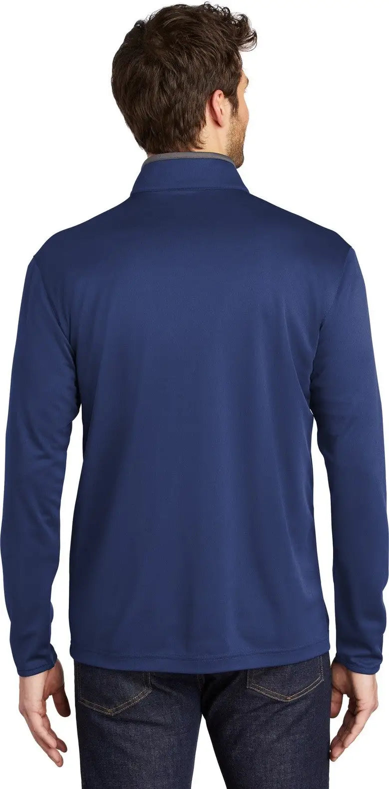 Port Authority K584 Silk Touch Performance 1/4-zip - Royal Steel Gray
