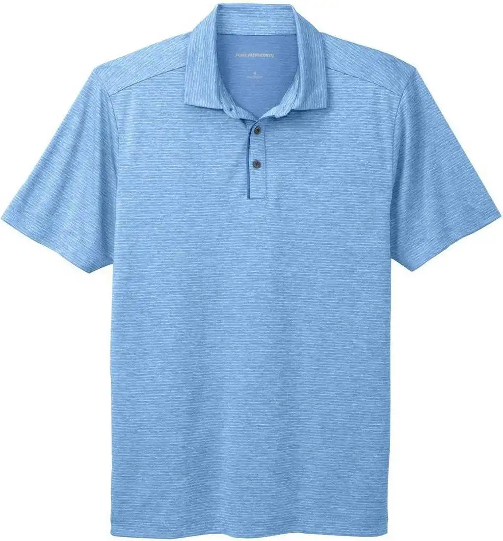 Port Authority K585 Shadow Stripe Polo Carolina Blue