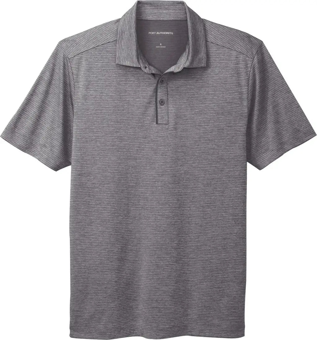 Port Authority K585 Shadow Stripe Polo - Gray