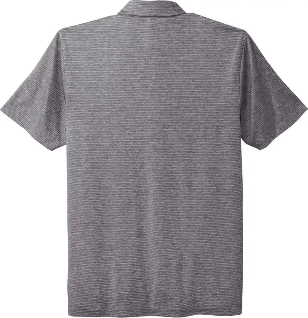Port Authority K585 Shadow Stripe Polo - Gray