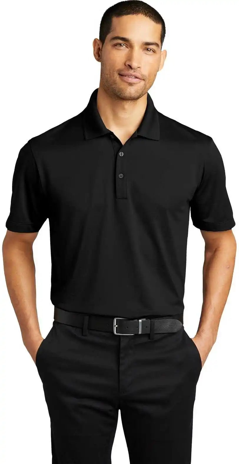 Port Authority K587 Eclipse Stretch Polo Deep Black