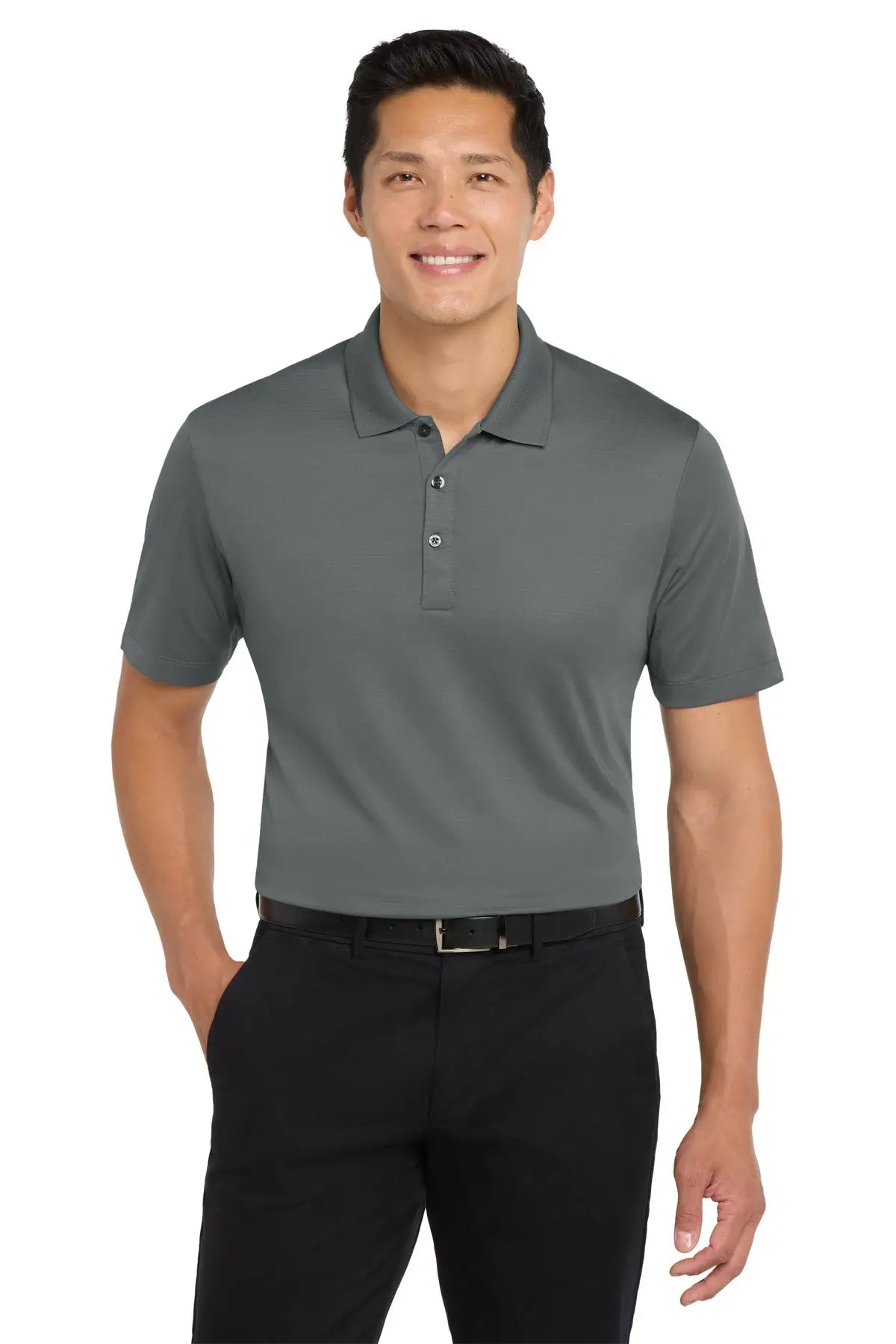 Port Authority K587 Eclipse Stretch Polo - Shadow Gray - Adult Xs