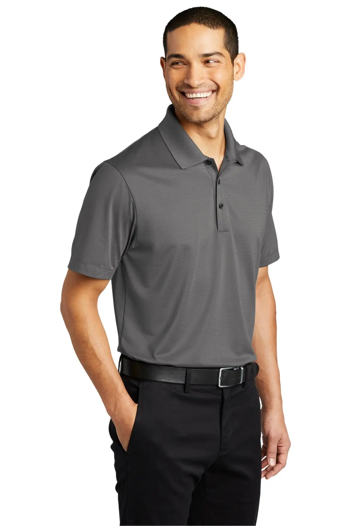 Port Authority K587 Eclipse Stretch Polo - Shadow Gray