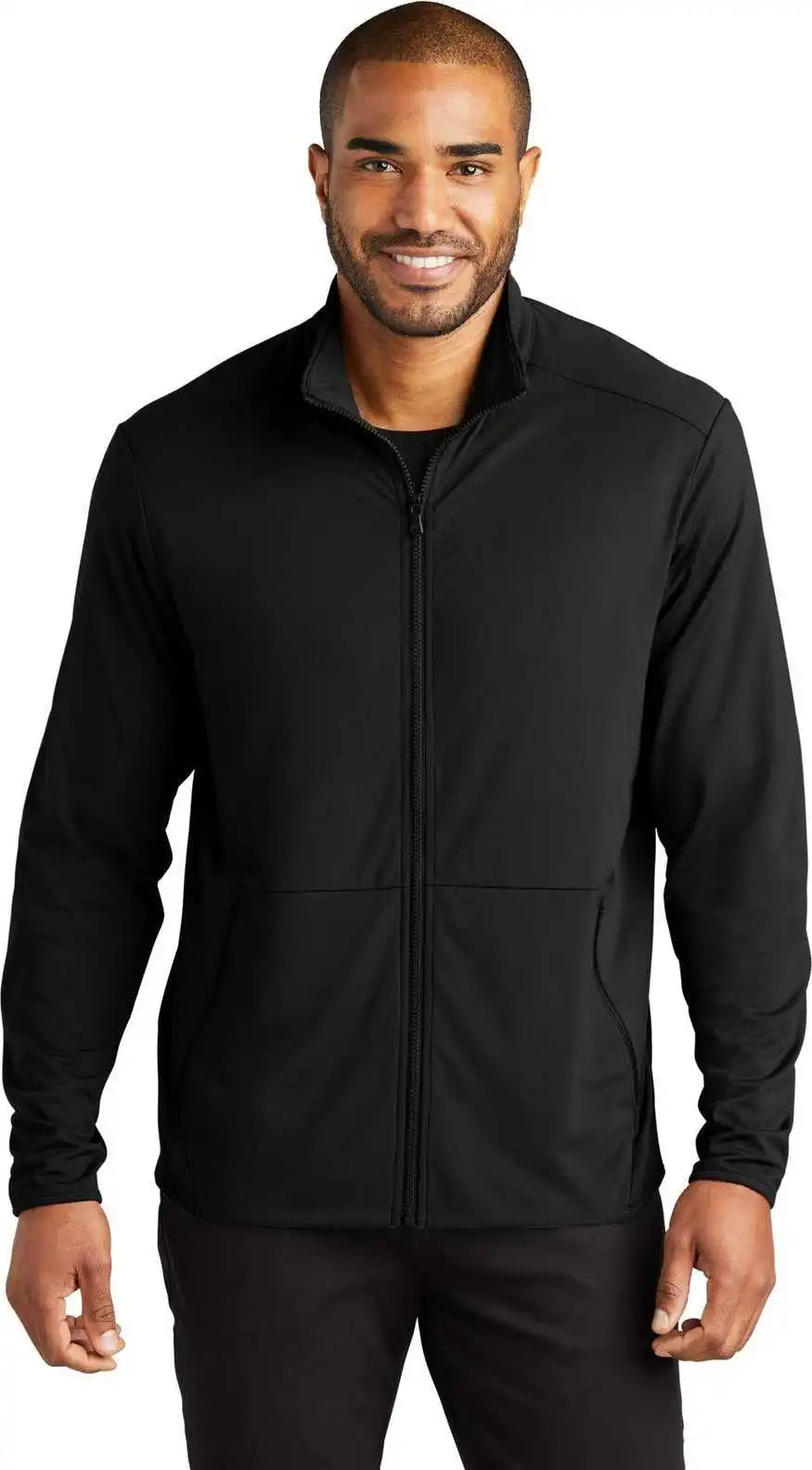 Port Authority K595 Accord Stretch Fleece Full-zip - Black