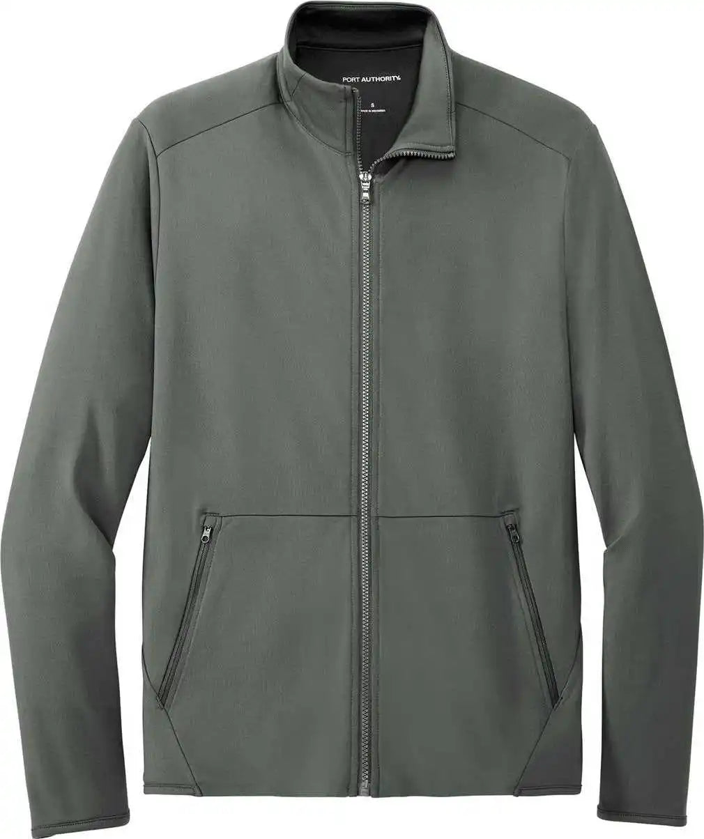 Port Authority K595 Accord Stretch Fleece Full Zip Pewter