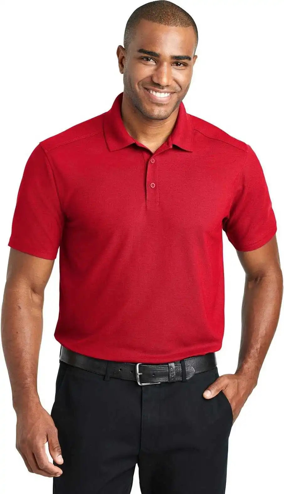Port Authority K600 Ezperformance Pique Polo Apple Red