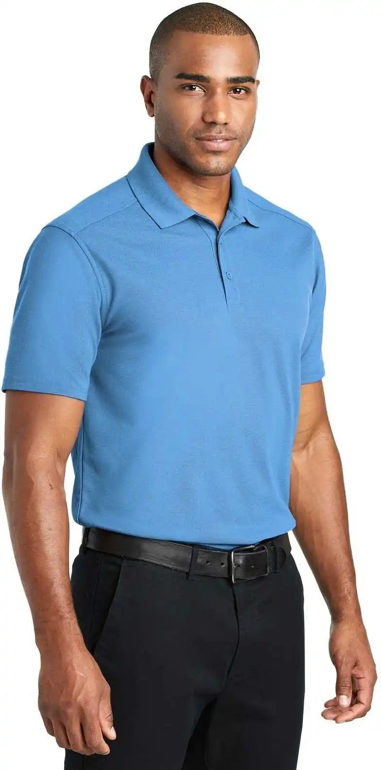 Port Authority K600 Ezperformance Pique Polo Carolina Blue