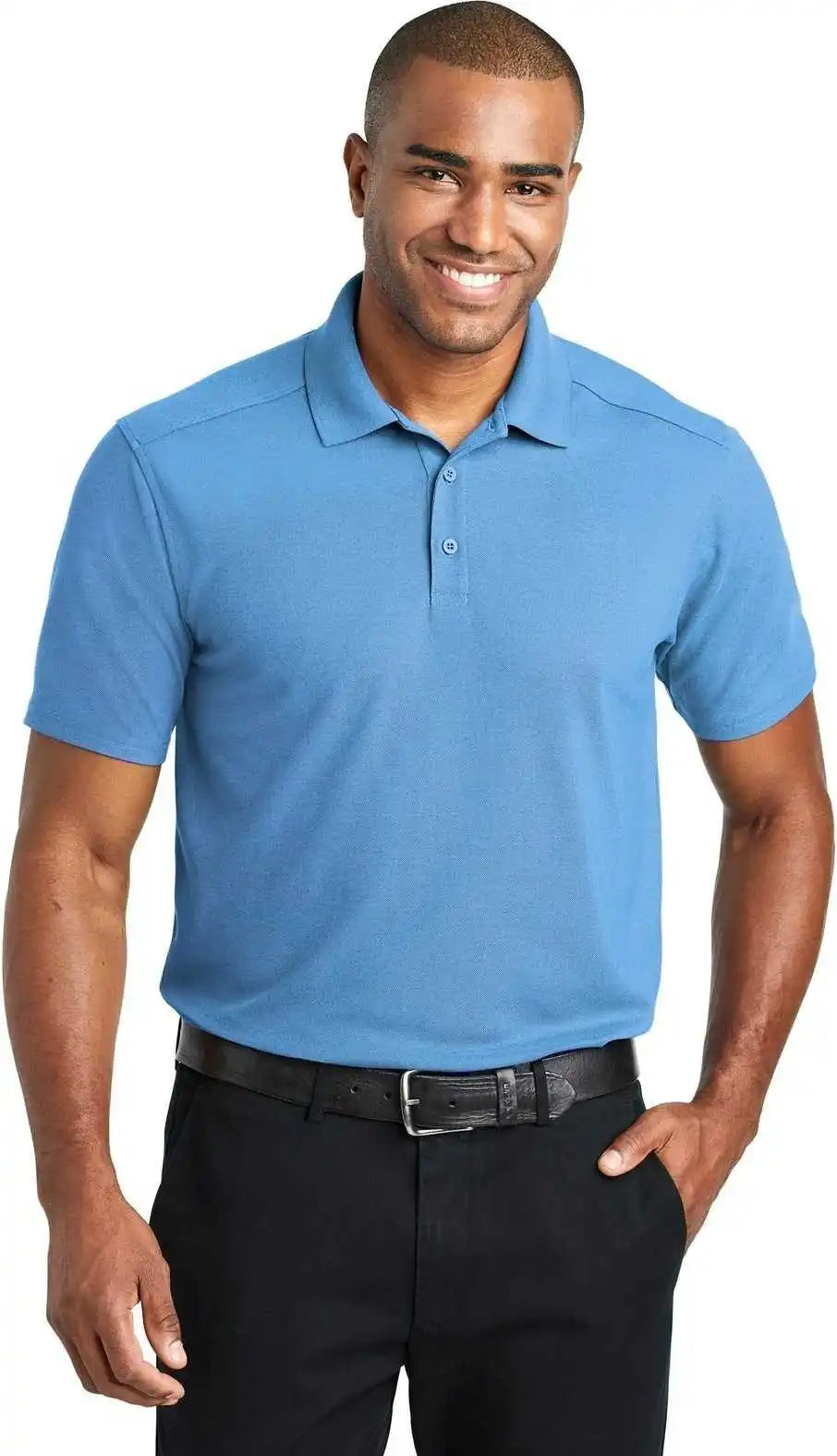 Port Authority K600 Ezperformance Pique Polo Carolina Blue