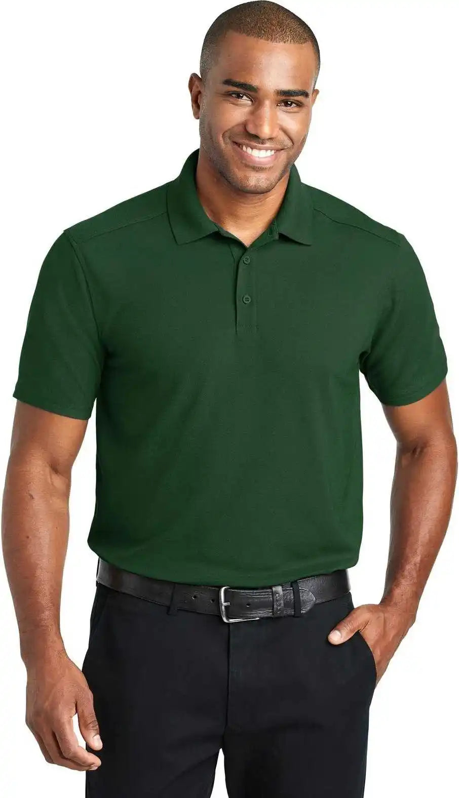 Port Authority K600 Ezperformance Pique Polo Deep Forest Green