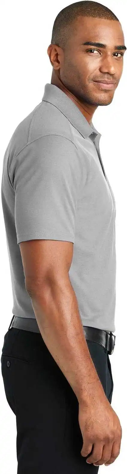 Port Authority K600 Ezperformance Pique Polo Gusty Gray
