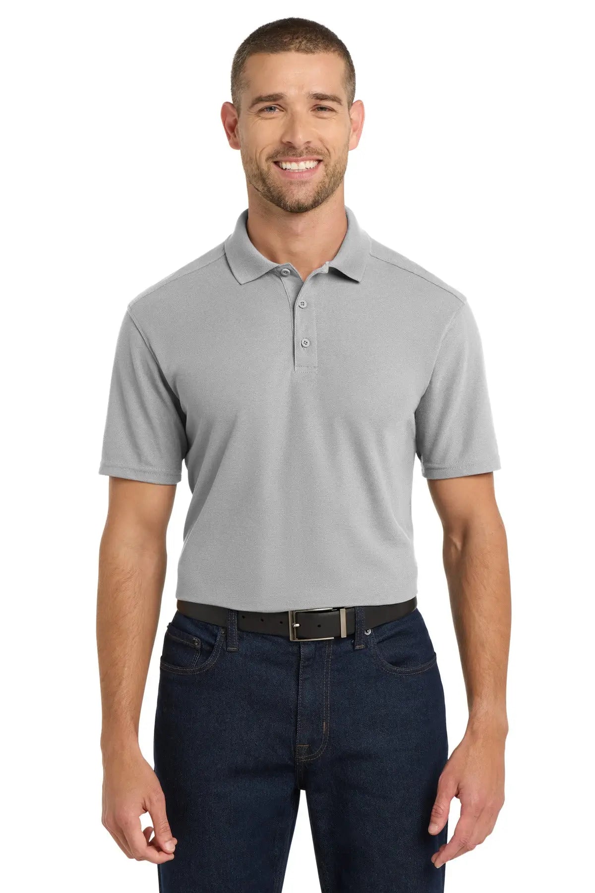 Port Authority K600 Ezperformance Pique Polo - Gusty Gray